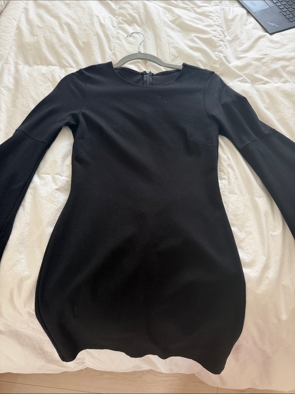 Classic Black Long-Sleeve Dress